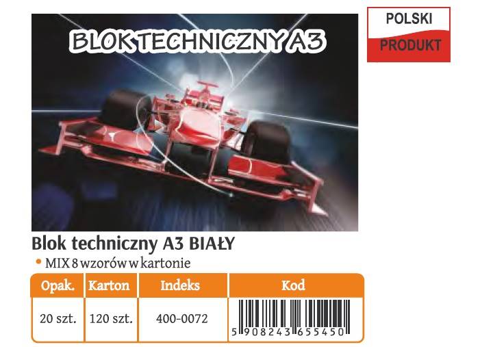 400-0072 BLOK TECHNICZNY A3