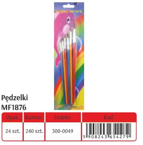 300-0049 PĘDZEL MF1876 6 SZT. DREWNO