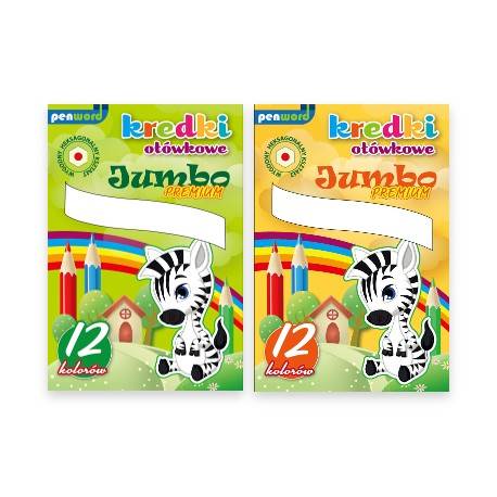 KREDKA OŁÓWKOWA JUMBO 12 KOLORÓW