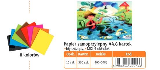 ZESZYT PAP KOL SAMOP A4 8K