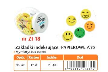 ZAKŁADKI PAPIER ZI 18/118