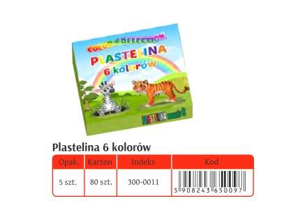 PLASTELINA 6 KOLORÓW