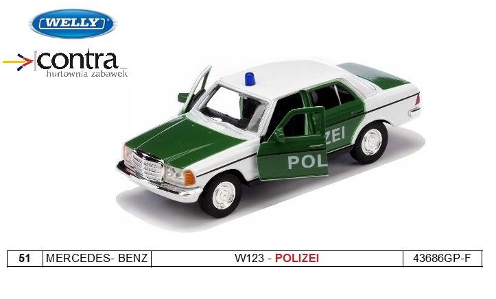 MERCEDES- BENZ W123 - POLIZEI 43686GP-F