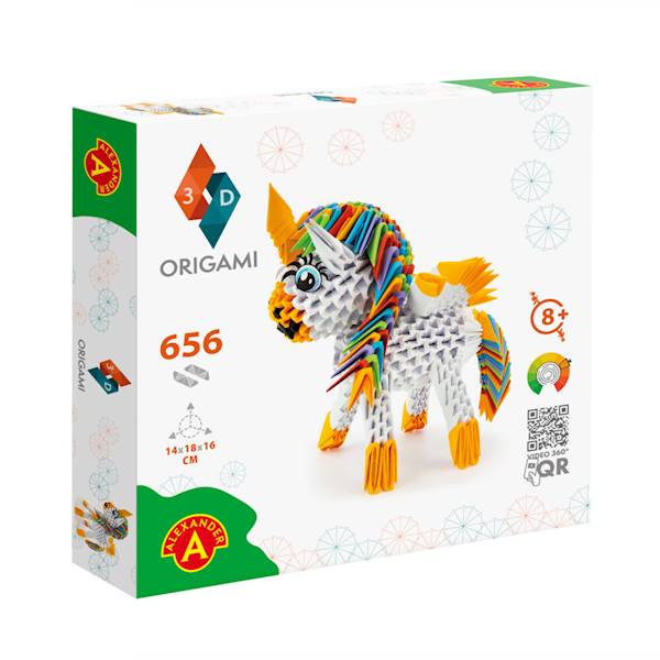 2556 ORIGAMI 3D JEDNOROŻEC 