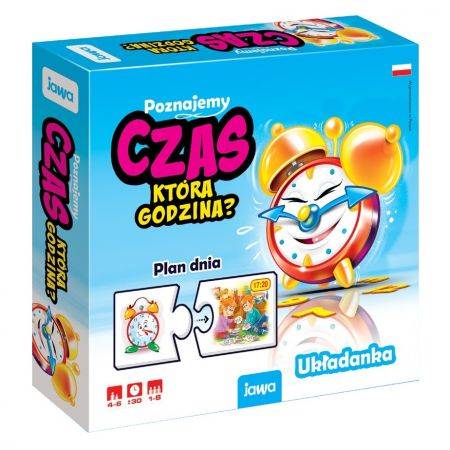 GRA-96 GRA "POZNAJEMY CZAS" UKŁADANKA EDUKACYJNA