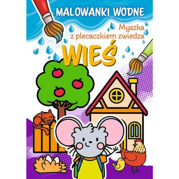 09680 MYSZKA Z PLECACZKIEM ZWIEDZA . WIEŚ