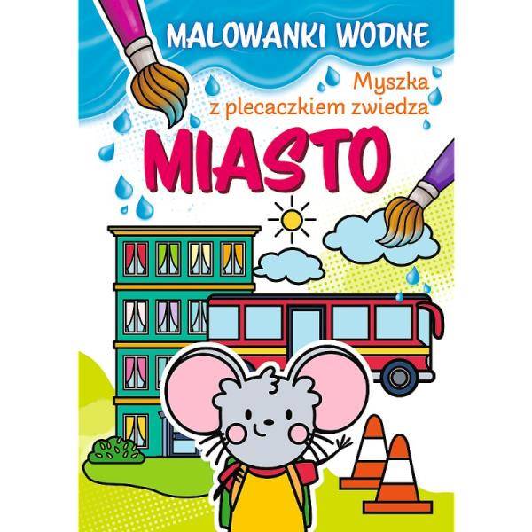 09673 MYSZKA Z PLECACZKIEM ZWIEDZA . MIASTO