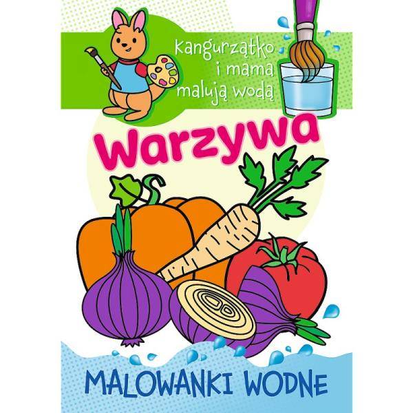 09635 KANGURZĄTKO I MAMA MALUJĄ WODĄ . WARZYWA