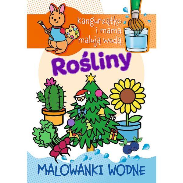 09611 KANGURZĄTKO I MAMA MALUJĄ WODĄ . ROŚLINY