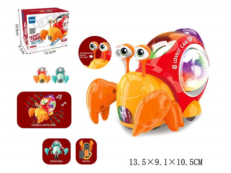 G206129 ZWIERZĄTKO KRAB NA BATERIE