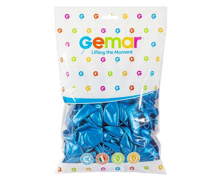 GM90/36 NIEBIESKIE BALONY METAL 100 SZT