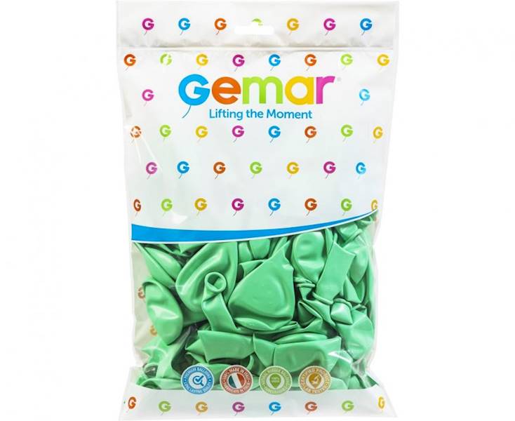 G90/77 MIĘTOWE ZIELONE BALONY PASTEL 10`100 SZT