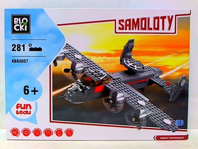 KLOCKI 281EL SAMOLOT KB84007