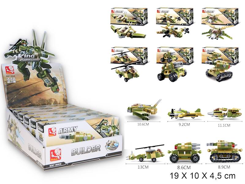 G104761 KLOCKI - SLUBAN WOJSKO (6SZT.=DISPLAY)