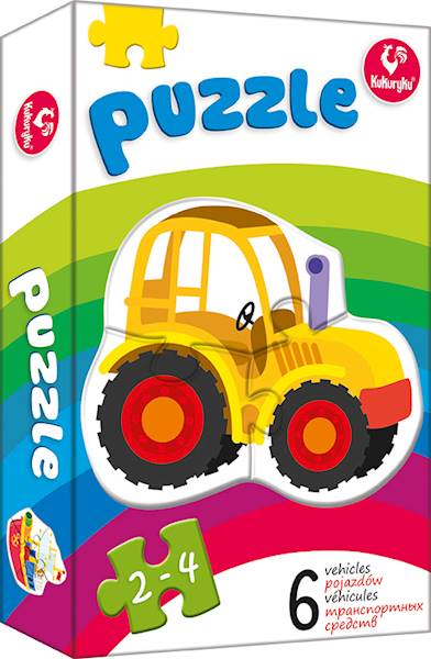 PIERWSZE PUZZLE - POJAZDY KUKURYKU