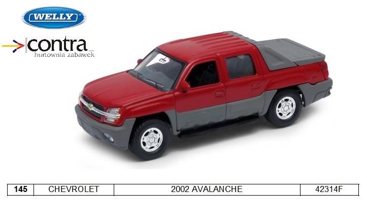 CHEVROLET 2002 AVALANCHE 42314F