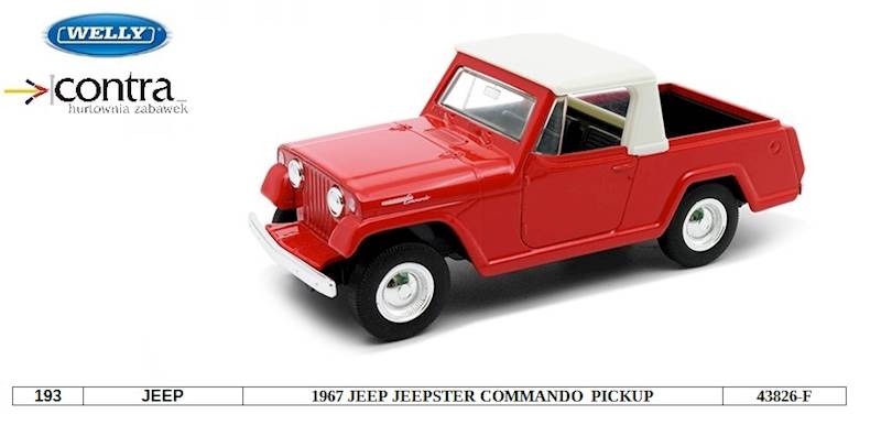 JEEP 1967 JEEP JEEPSTER COMMANDO PICKUP 43826F