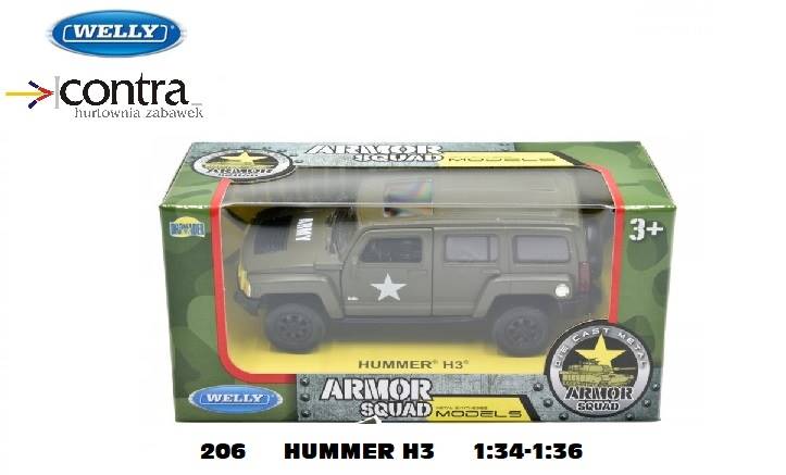 HUMMER H3 1:34-1:39 WOJSKOWY POJAZD