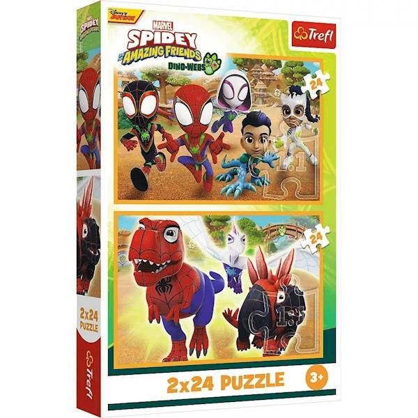 34432 2X24 SPIDEY I DINOZAURY / MARVEL DISNEY JUNI