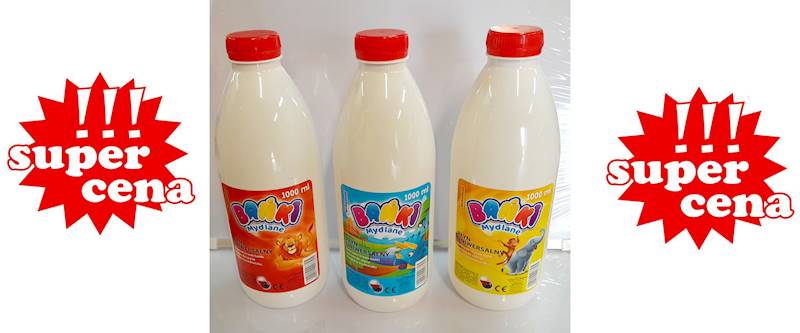 BMS-5 PŁYN DO BANIEK - BAŃKI MYDLANE 1000ML 1L