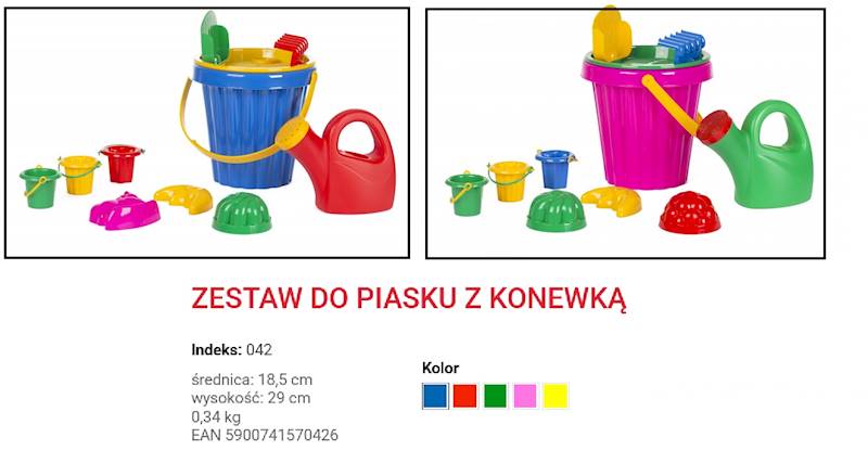 (042) ZESTAW DO PIASKU Z KONEWKĄ