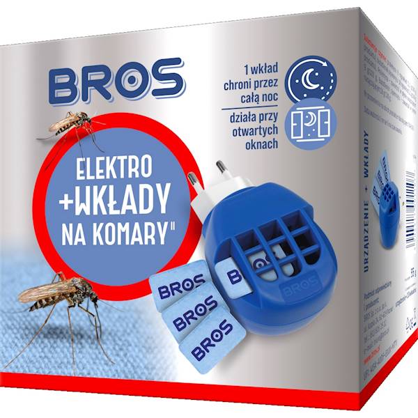 ELEKTRO+ WKŁADY NA KOMARY /URZĄDZENIE + 10 WKŁADÓW