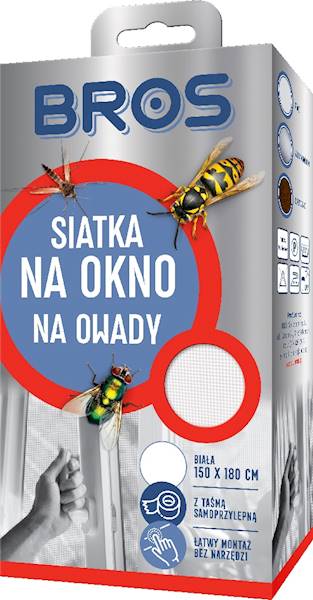 SIATKA NA OKNO (BIAŁA) 150 X 180 CM 