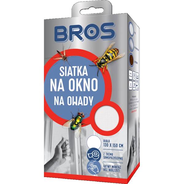 SIATKA NA OKNO (BIAŁA) 130 X 150 CM 