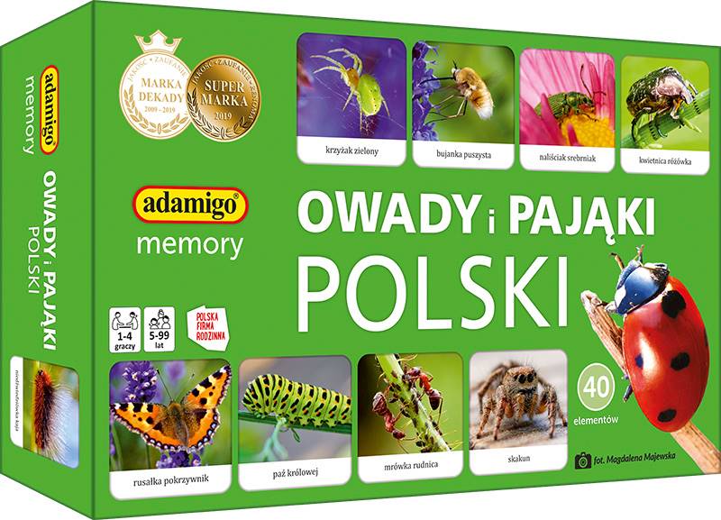 OWADY I PAJĄKI POLSKI MEMORY ADAMIGO