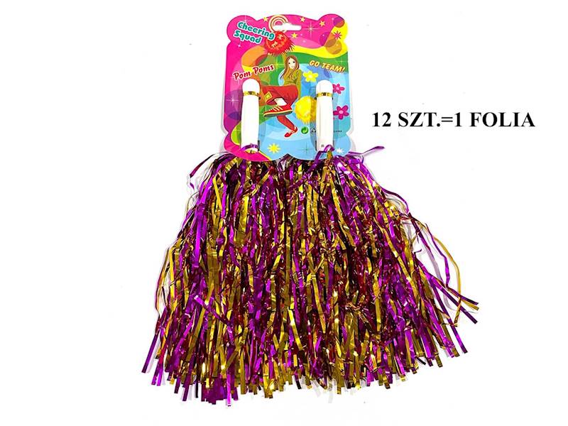 Z10389 AKCESORIA DLA CHEERLEADERKI- POMPONY