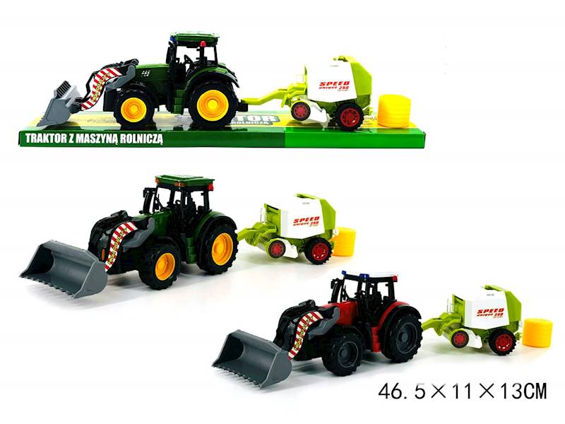 G214884 TRAKTOR Z MASZYNĄ ROLNICZĄ 