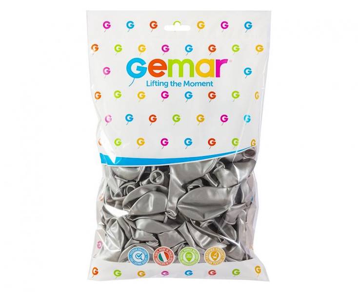GM90/38 SREBRNE BALONY GM90 METAL 10 '' 100 SZT