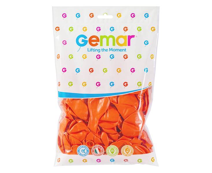 G90/04 POMARAŃCZOWE BALONY G90 PASTEL 10 " 100SZT