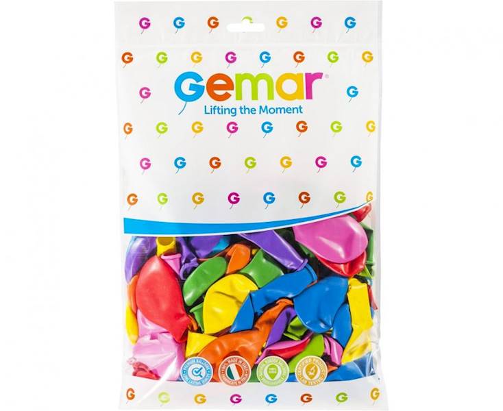 G90/80 RÓŻNOKOLOROWE BALONY PASTEL 10" 100 SZT
