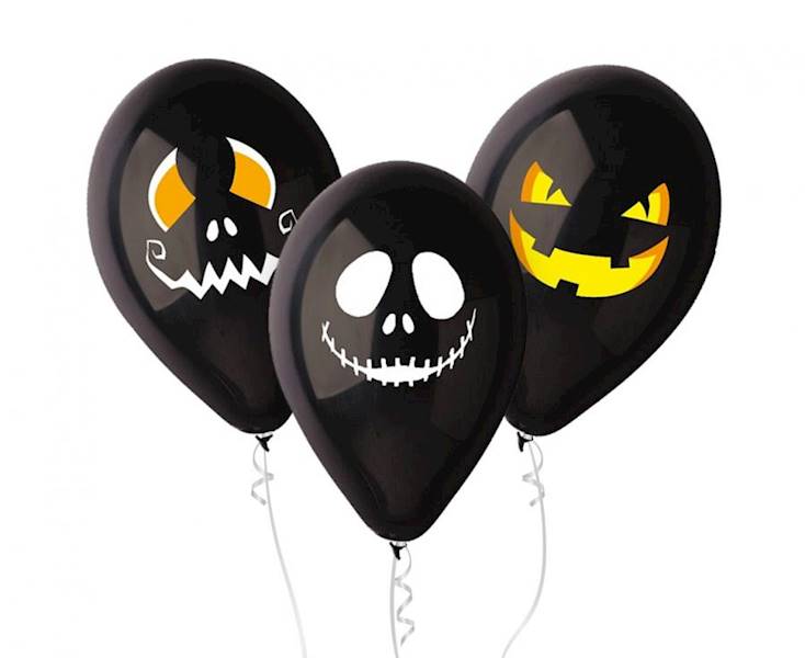 GB/PG39 Balony Premi "Halloween twarze", 12" 3szt