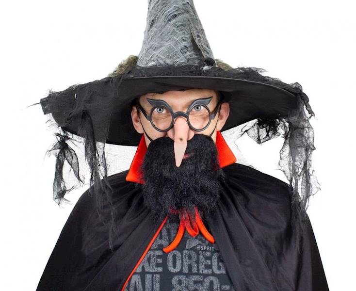 OKBJ-YH #STAI Okulary z nosem Baba Jaga