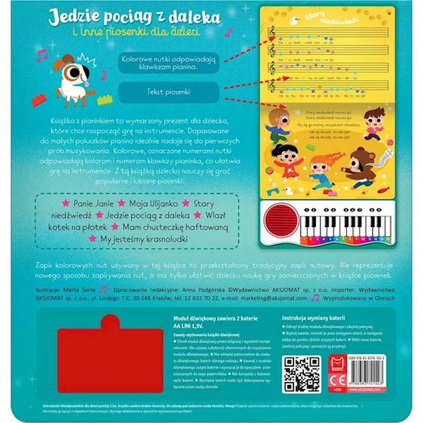 Jedzie pociąg z daleka i inne piosenki dla dzieci.