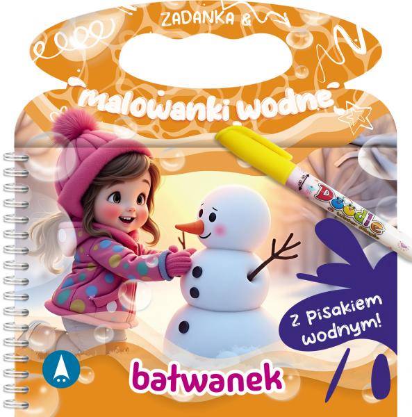 Zadanka & malowanki wodne. Bałwanek