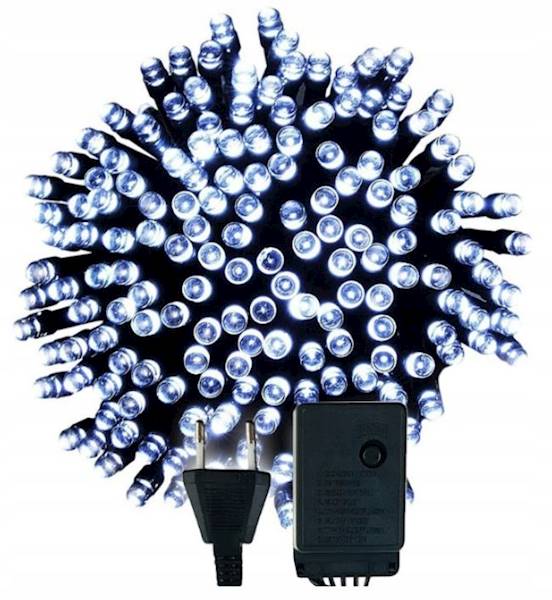 Lampki Choinkowe Wew. 60LED 5m 230V Zimne Białe