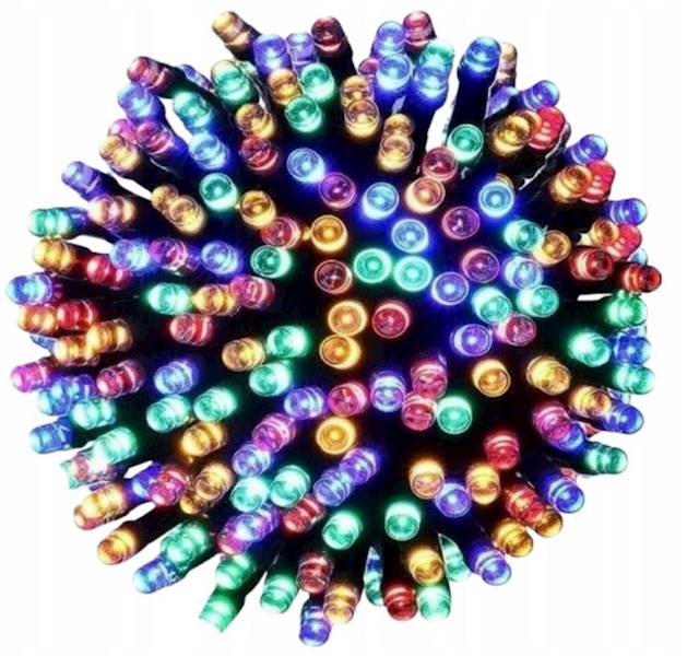 Lampki Choinkowe Zewnętr. Multikolor 100 LED 10m