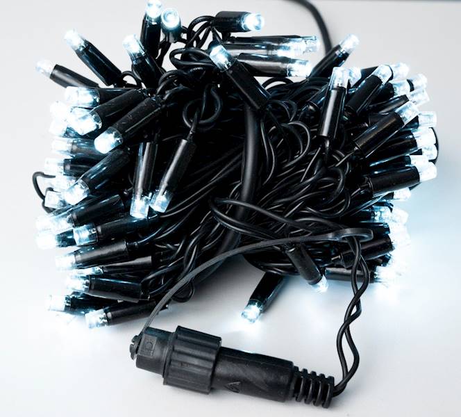 Lampki Choinkowe Zewnętr. Ciepłe Białe 100 LED 10m