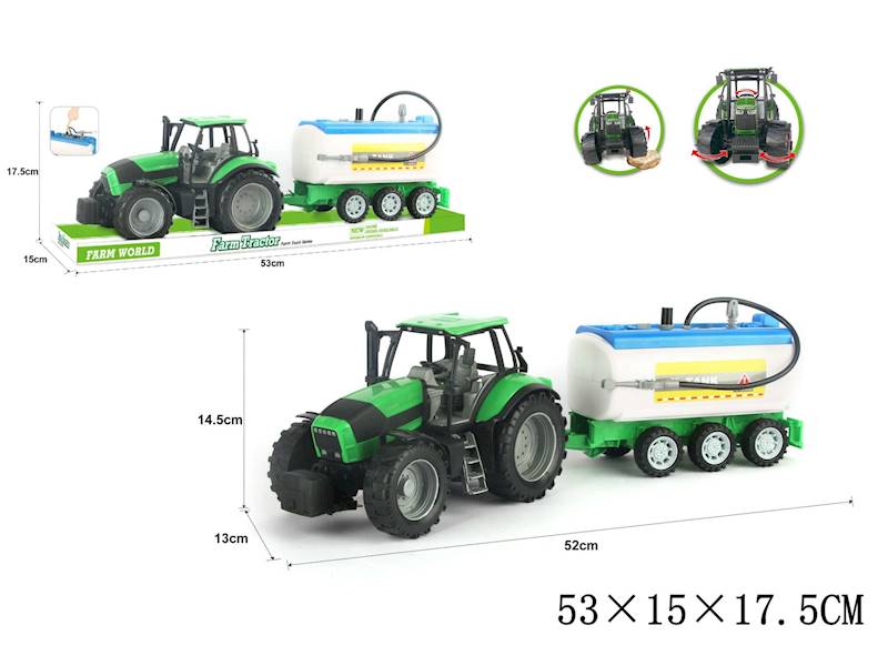 G216076 TRAKTOR Z BECZKOWOZEM