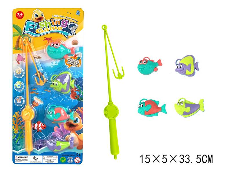 G215347 WĘDKA Z RYBKAMI