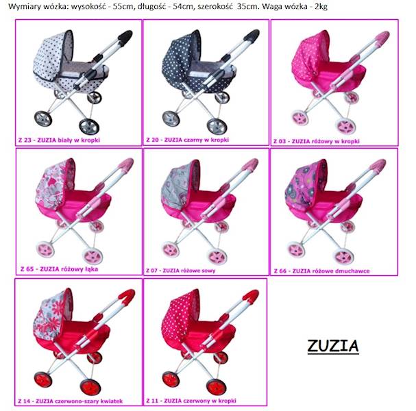 WÓZEK DLA LALEK ZUZIA