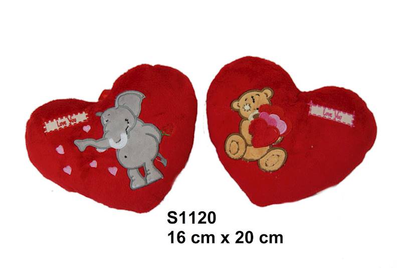 S1120 SERCE 20 CM SŁOŃ/MIŚ