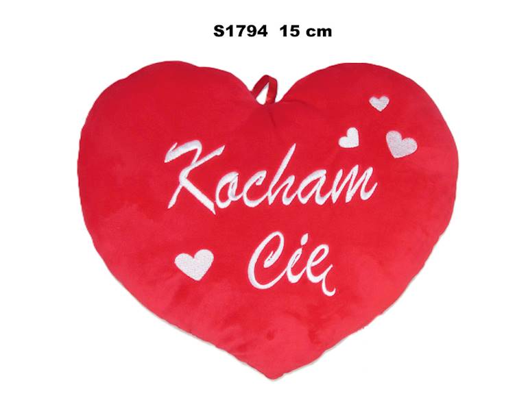S1794 SERCE "KOCHAM CIĘ" 15cm
