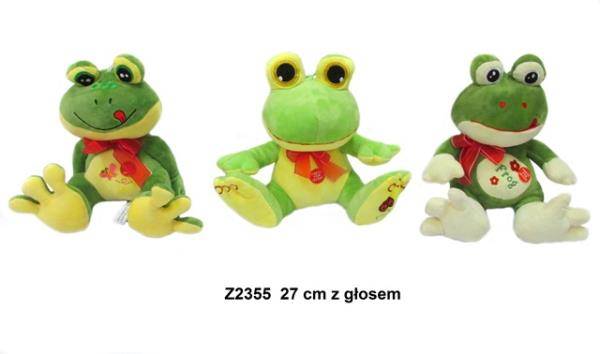 Z2355 ŻABA MIX 3 ASST Z GŁOSEM 27 CM