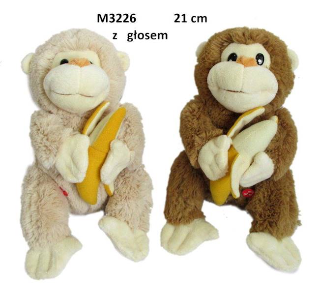 M3226 MAŁPA 2KOL GŁOS 21 CM