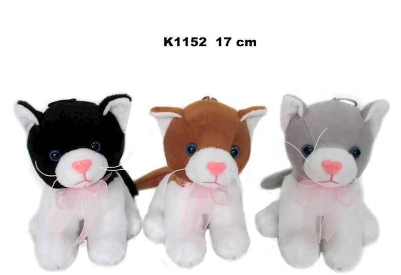 K1152 KOT 3 KOL Z GŁOSEM 17 CM 