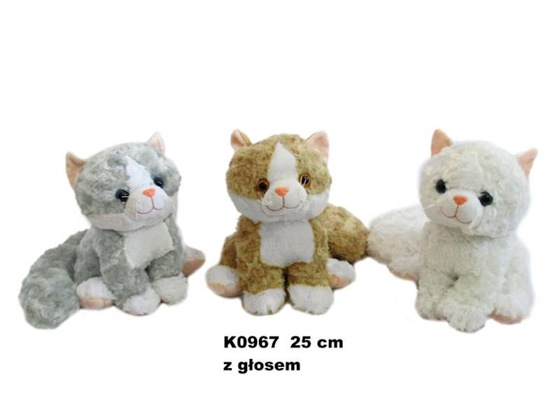 K0967 KOT GŁOS 25 CM  